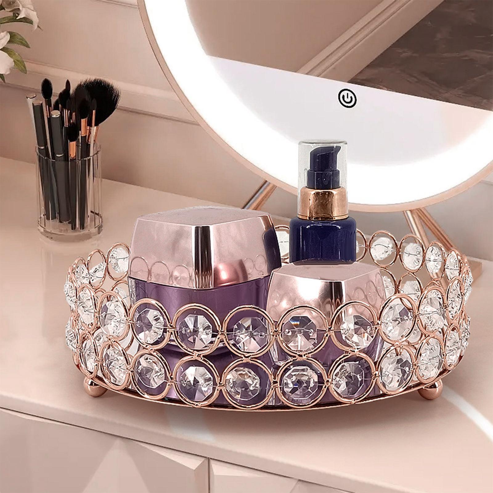 Mirror Vanity Tray Dresser Display Organizers Serving Tray