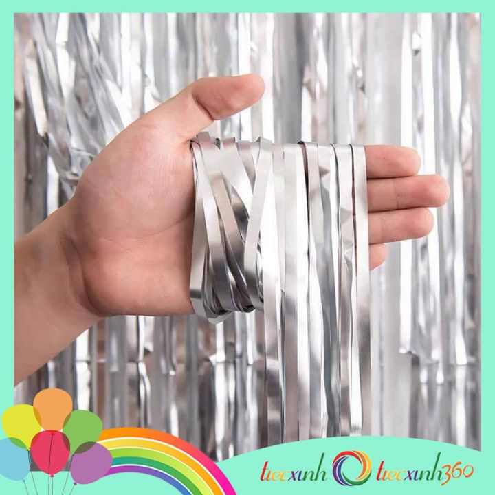 Màn Kim Tuyến Trang Trí Tiệc Party Curtain - Silver