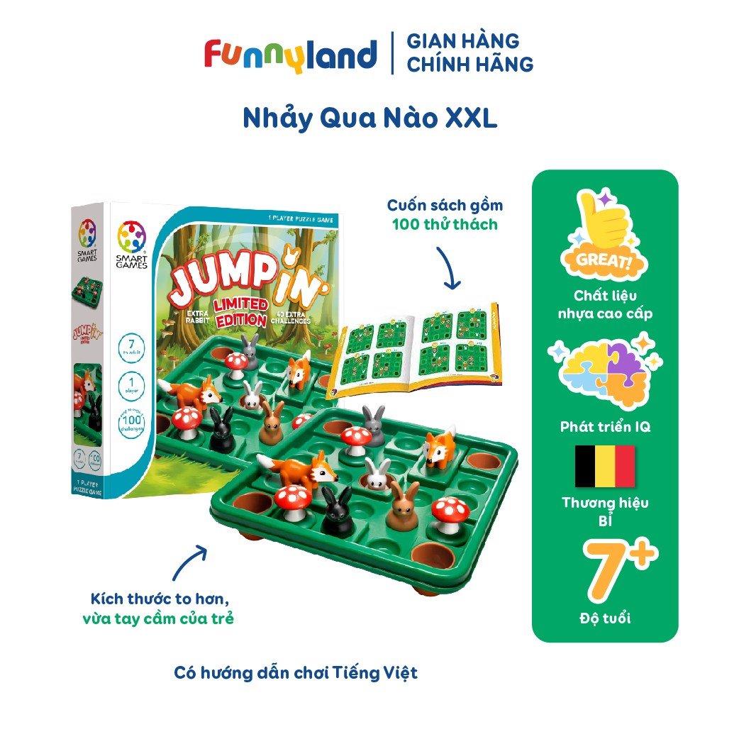 Đồ chơi trí tuệ SmartGames Jump In' Limited Edition Thử thách Nhảy Qua Nào cho bé từ 7 tuổi