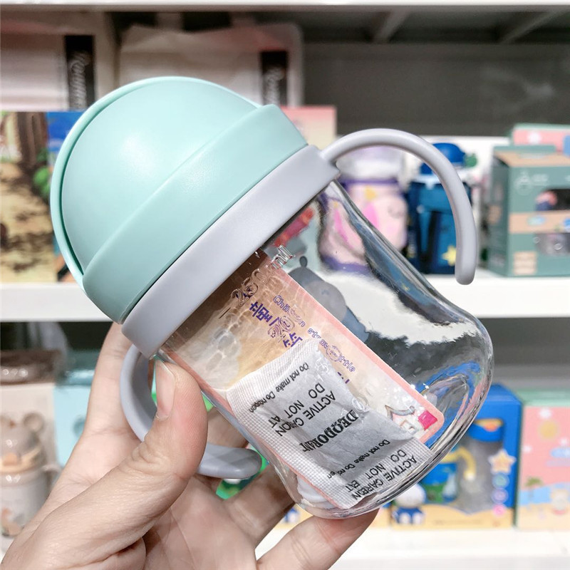 Bình tập uống nước 250ml cho bé từ 6 tháng có van chống sặc được làm từ nhựa Tritan an toàn cho bé