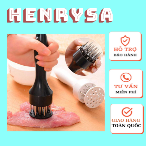 Dụng cụ đâm thịt, làm mềm thịt, đầm bì bằng tay tiện dụng - Henrysa