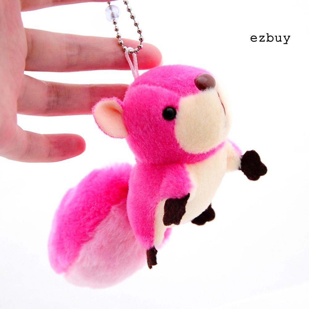 Móc Khóa Hình Sóc Nhồi Bông Đáng Yêu