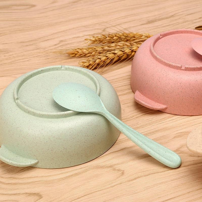 Bộ tô muỗng ăn bằng lúa mạch dành cho trẻ em