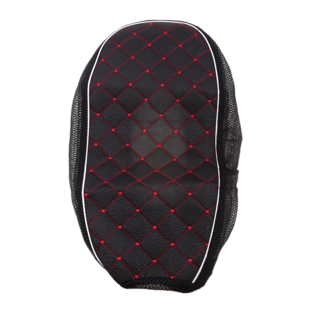 2X Black Motorcycle Electric Car Scooter Seat Cushion Protector