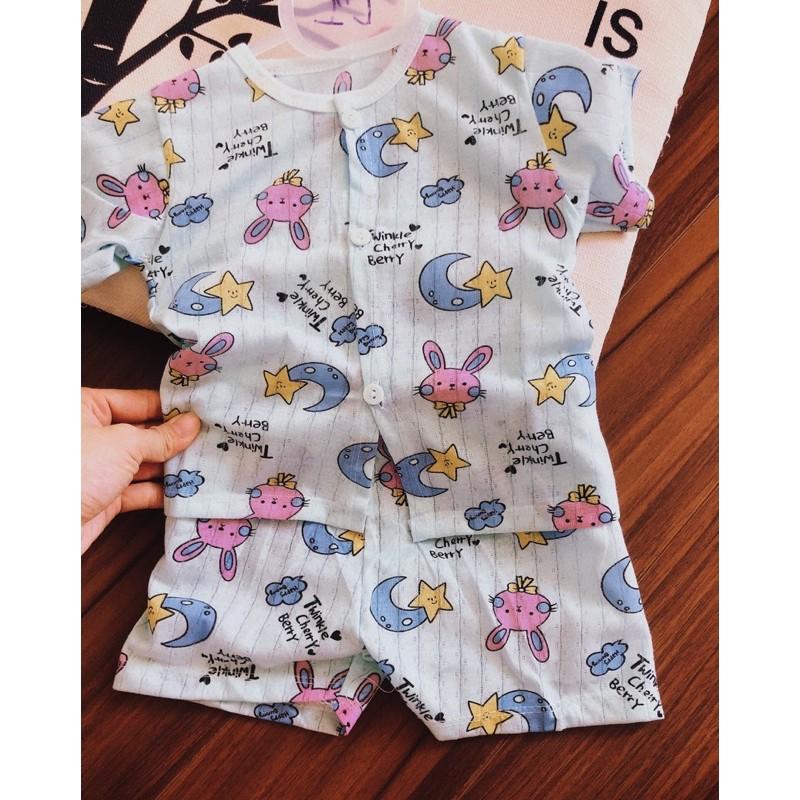 Bộ đồ cotton giấy cho bé từ 6-18kg