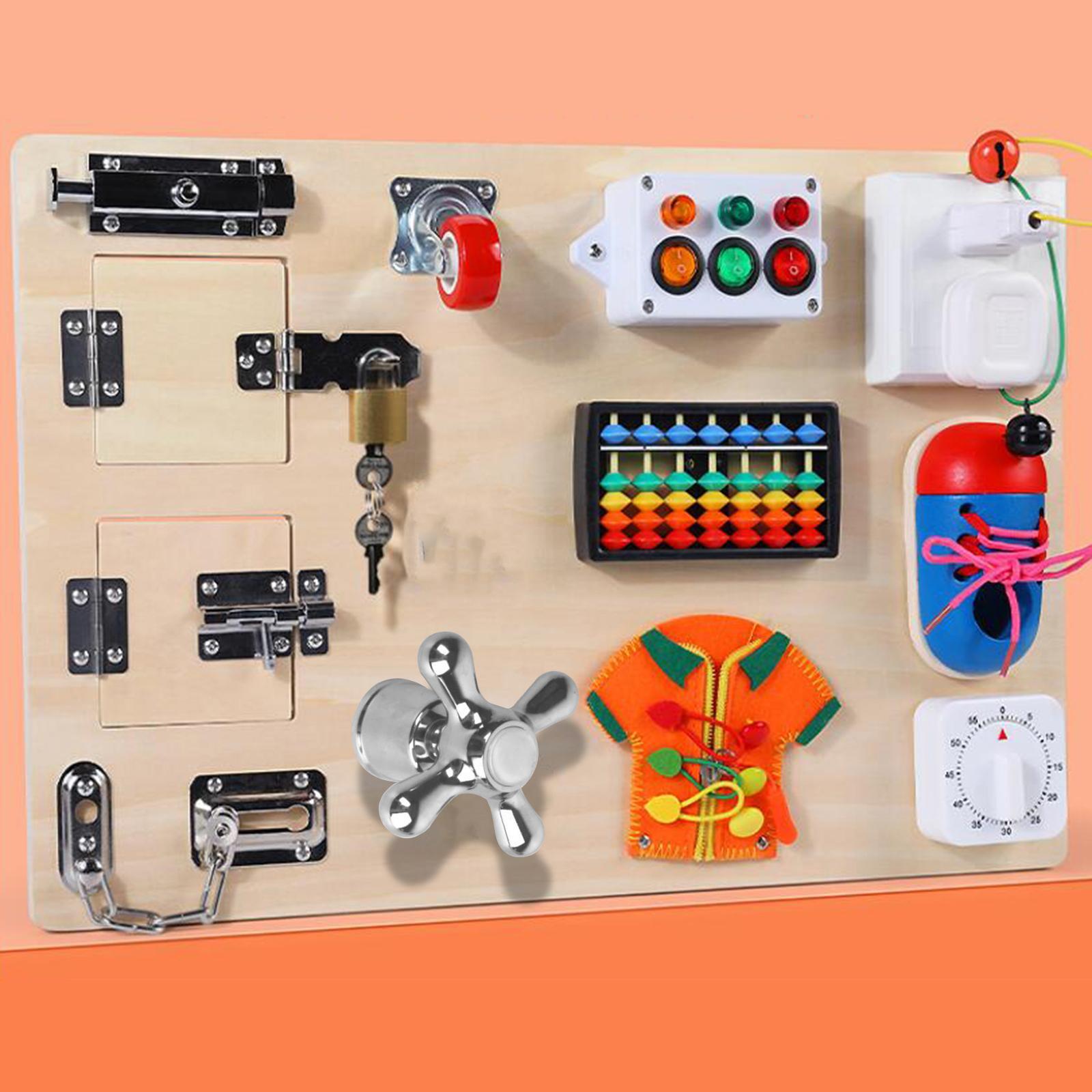 Busy Board Toy Early Educational Toys Practical Skill for Children Boys
