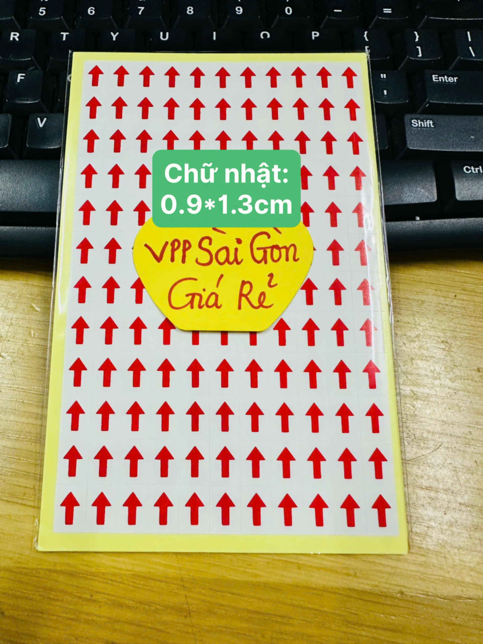 Xấp 10 Tờ Tomy Hình Mũi Tên 1320 Hình, Decan Hình Dán Mũi Tên Đánh Dấu Lỗi Sản Phẩm