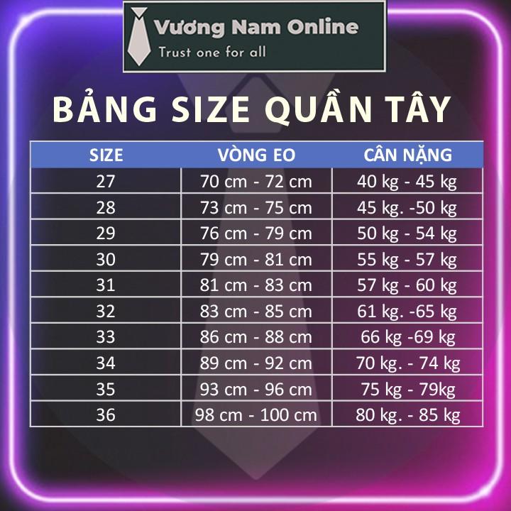 Quần tây nam công sở ống đứng trung niên vải không phai, Quần âu nam đen đẹp