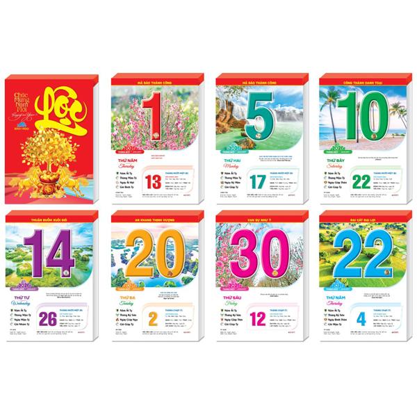 Lịch Bloc Đại Lỡ 2026 - Phong Cảnh Việt Nam - Lời Hay Ý Đẹp - Đại Việt Á DVA17
