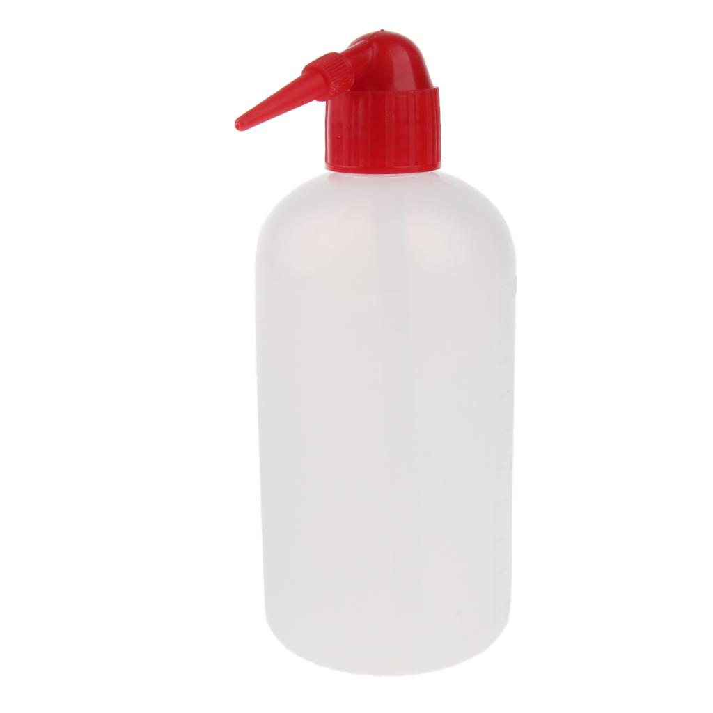 500ml Lab Tattoo Graduated Wash Squeeze Bottle Plastic Alkali Acid Resistant