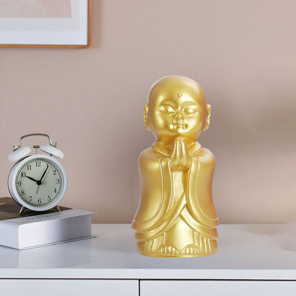 Resin Buddha Statue Ornament Meditation for Office Decor