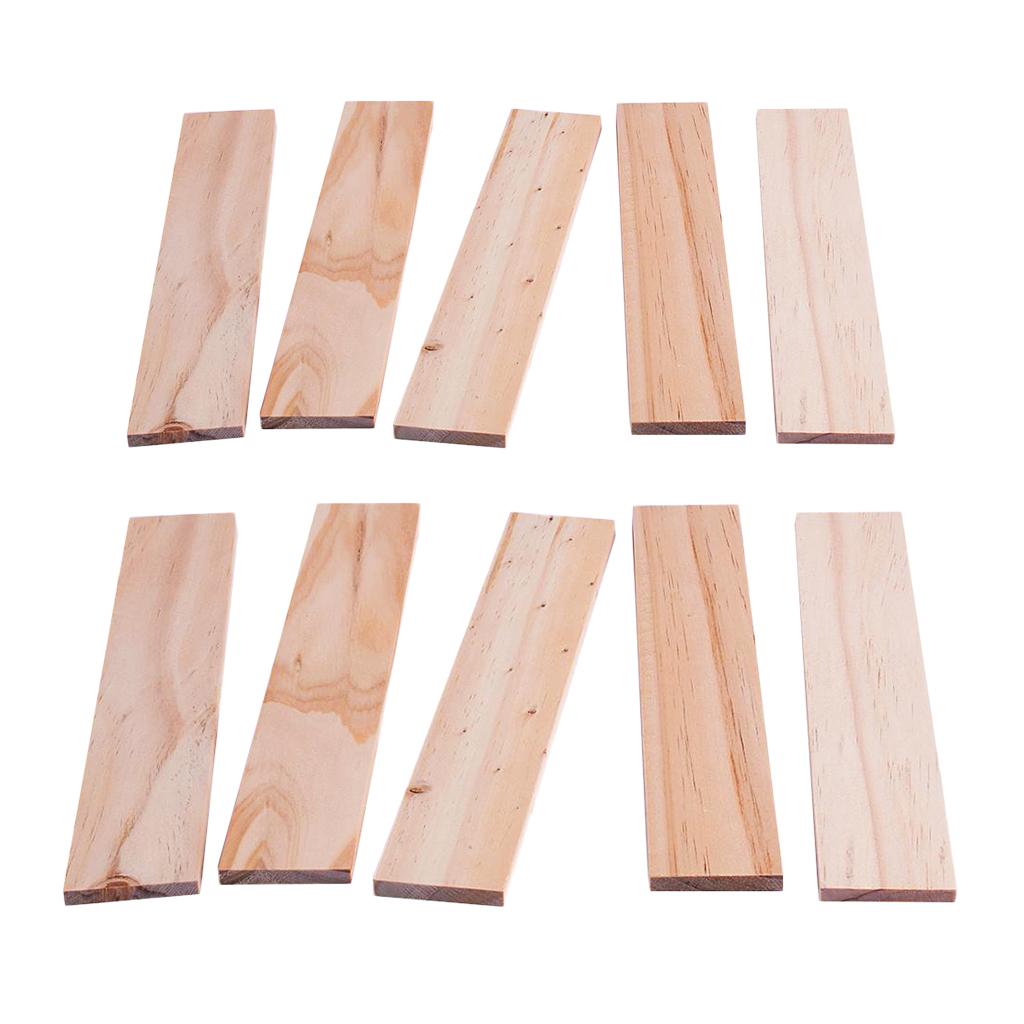 10 chiếc Bằng Gỗ Tự Nhiên Que Gỗ Thông Gậy Dài cho Đồ trang trí 250x50x8mm
