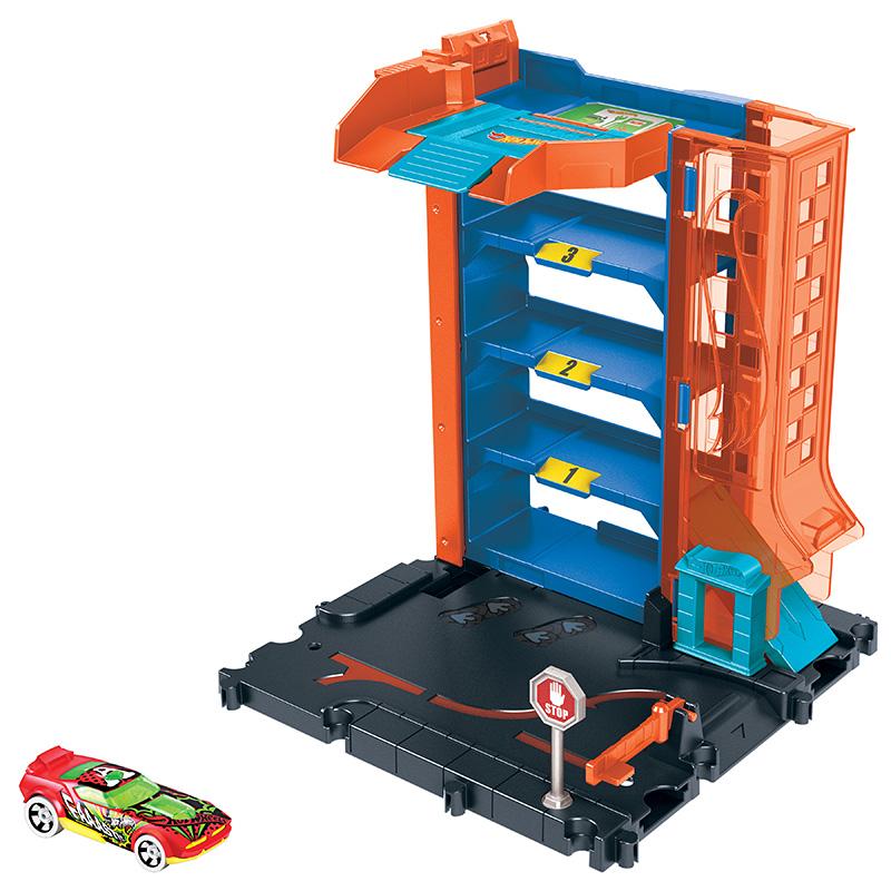 Đồ Chơi Trạm Giữ Xe Hot Wheels City HDR28/HDR24