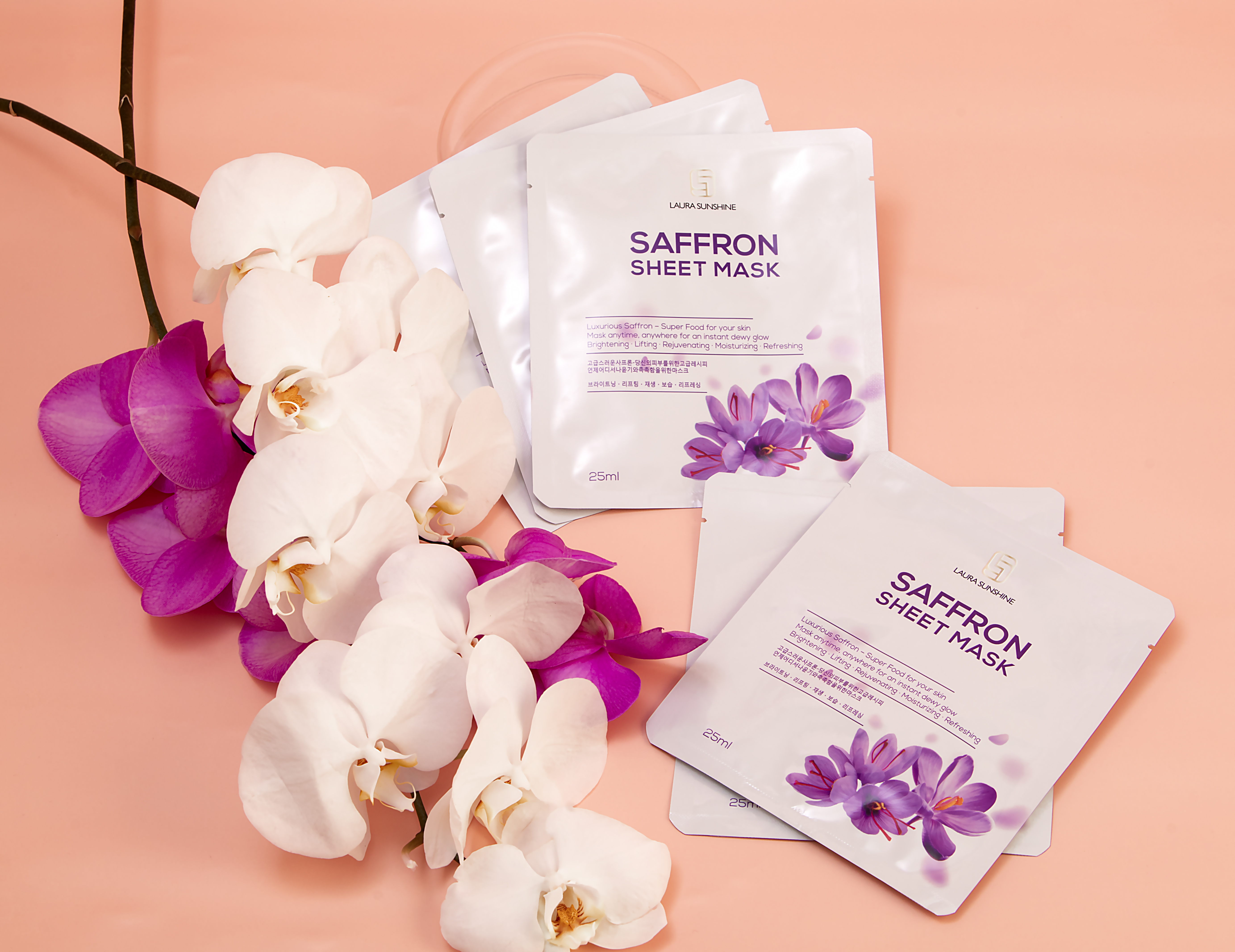 Mặt nạ nhụy hoa nghệ tây 2 lớp - Saffron Sheet Mask - Laura Sunshine