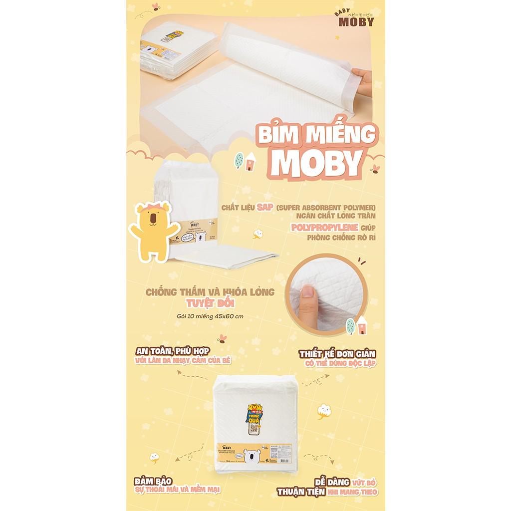 Tấm Lót Chống Thấm Moby Baby ️ Siêu Mềm Mịn Khô Thoáng