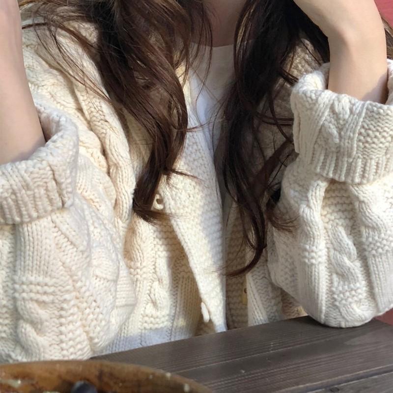 Áo khoác cardigan dệt kim màu trơn thanh lịch thời trang dành cho nữ