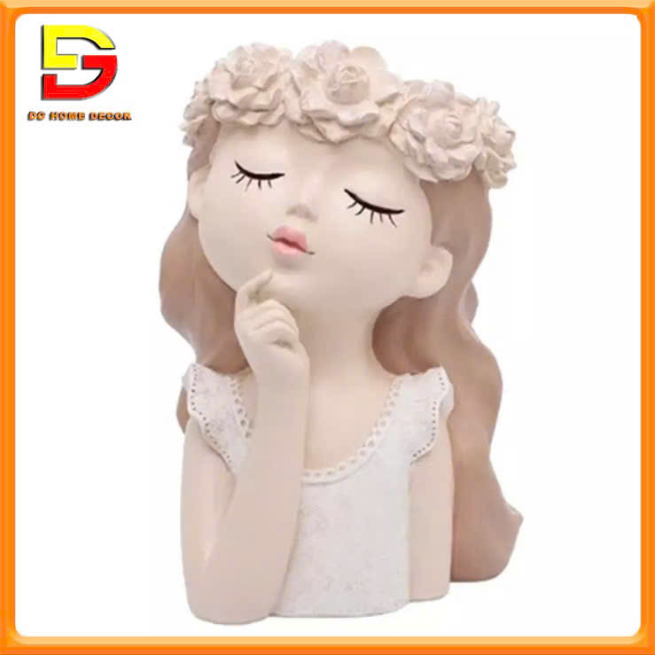 Bình Hoa Cô Gái Lọ Hoa Để Bàn Phòng Khách Kệ TiVi Cắm Sẵn Nhiều Mẫu Decor Trang Trí Nhà Cửa DG-167