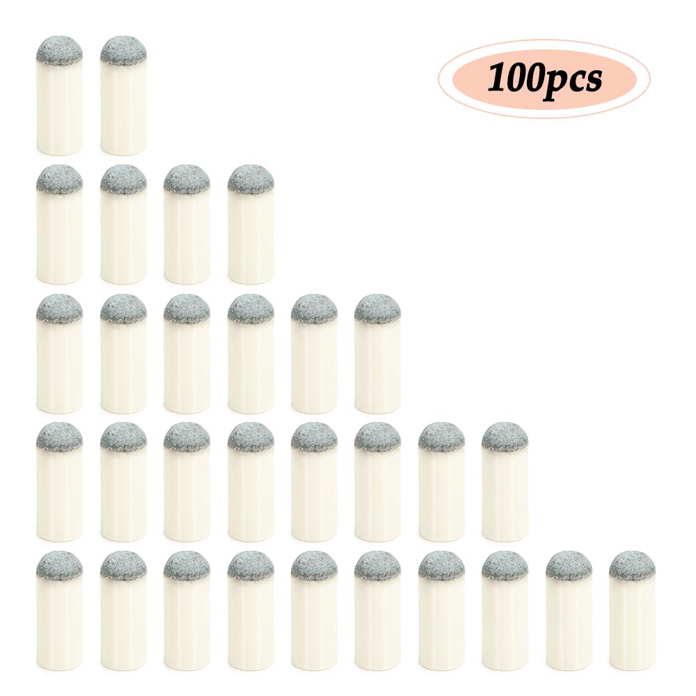 Set 100 vỏ bọc bảo vệ đầu cơ bida bằng nhựa cao cấp