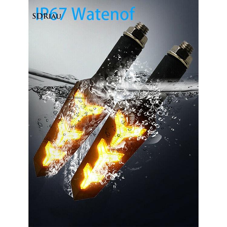 Đèn Led Xi Nhan Hình Xương Cá Cho Xe Mô Tô
