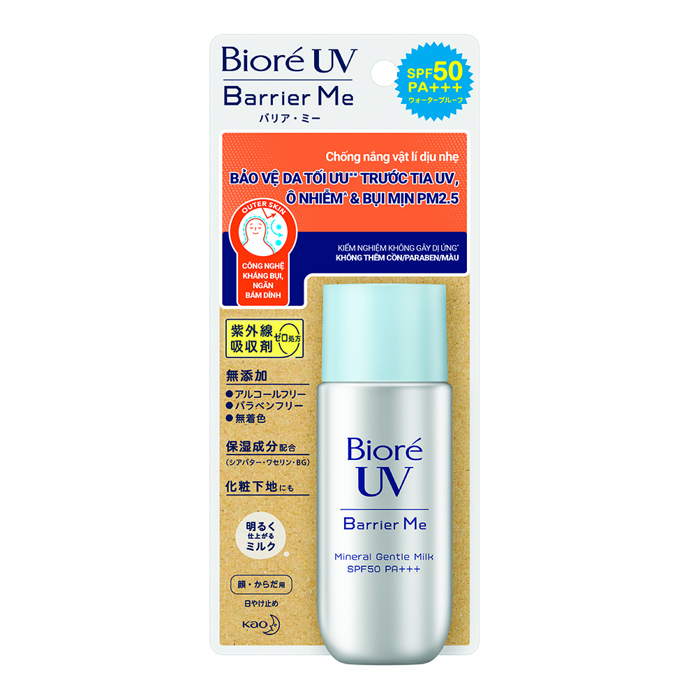 Bioré UV Barrier Me Sữa Chống Nắng Dịu Nhẹ SPF50 PA+++ 50ml