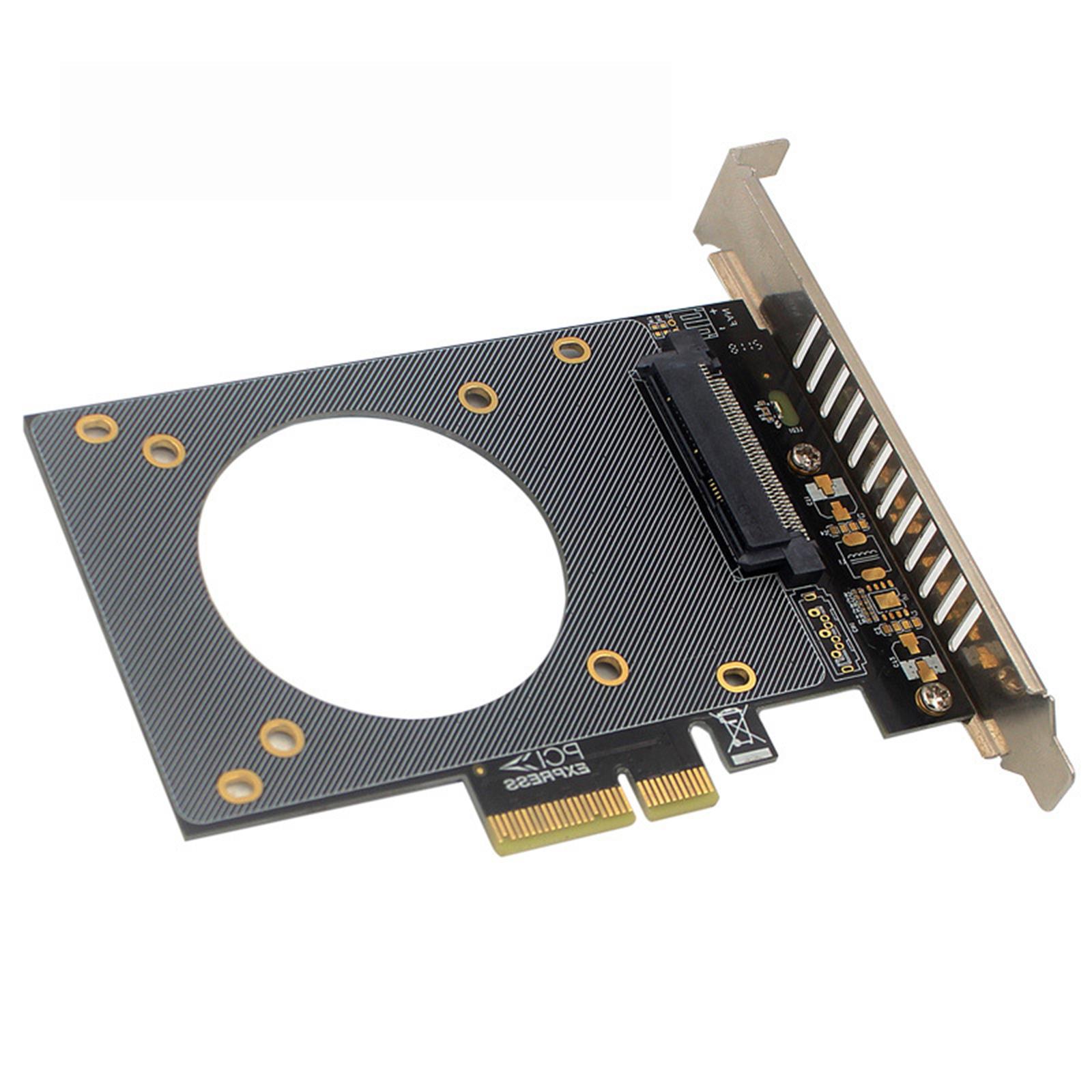 U.2 Adapter to PCIE X4 SFF-8639 to SSD Expansion Board Computer Component Expansion Compatible with Windows / MacOs / Linux