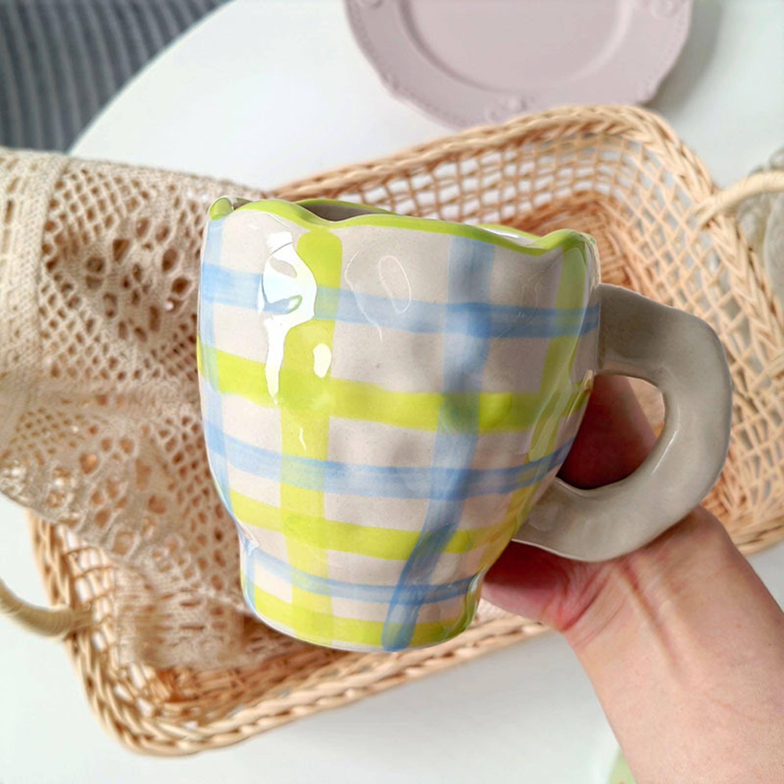 2 Pieces Ceramic Coffee Mugs Cups Breakfast Juice Milk Water Cups Gift