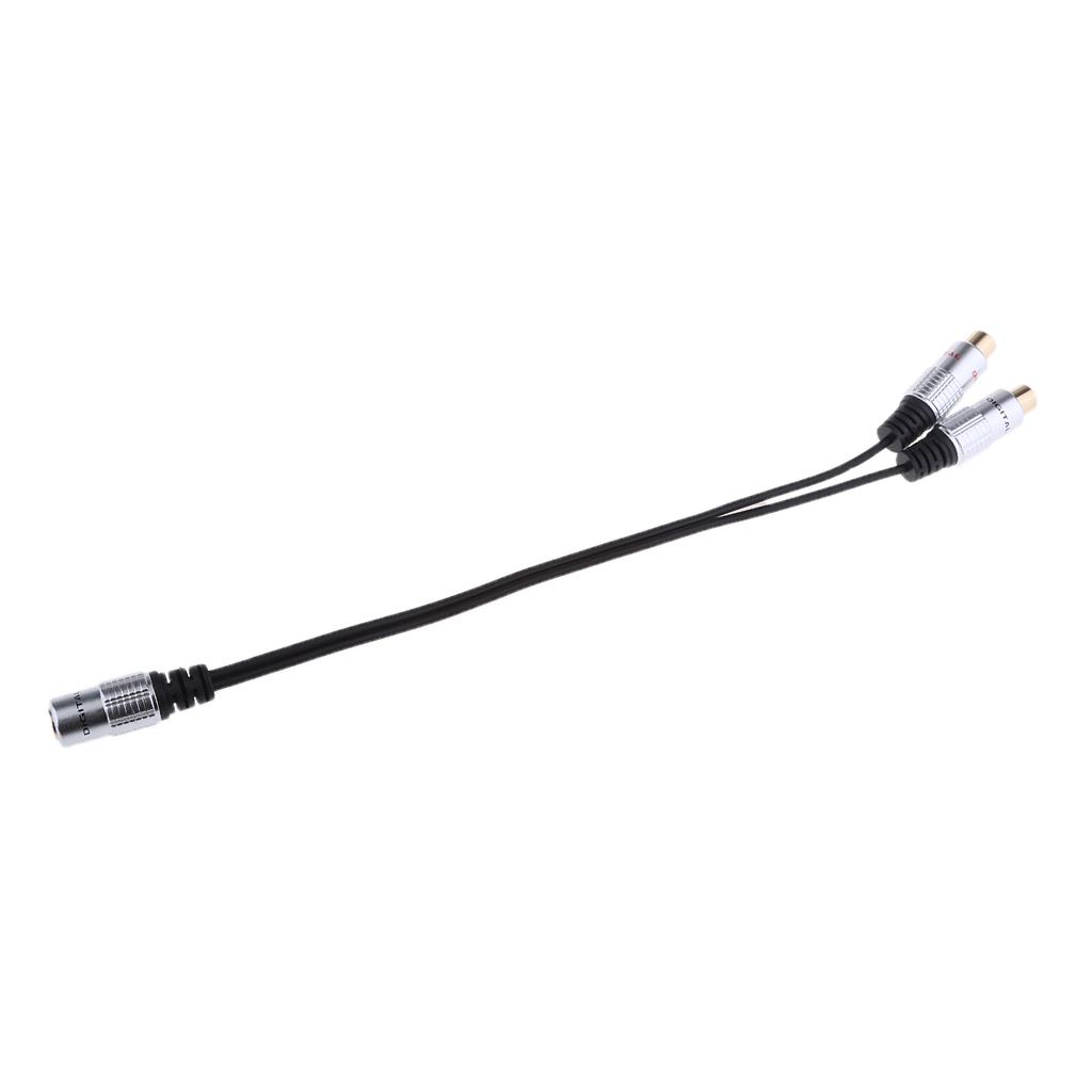 3.5mm Stereo Female to 2x RCA Female Jack Stereo Audio Splitter Y Adapter