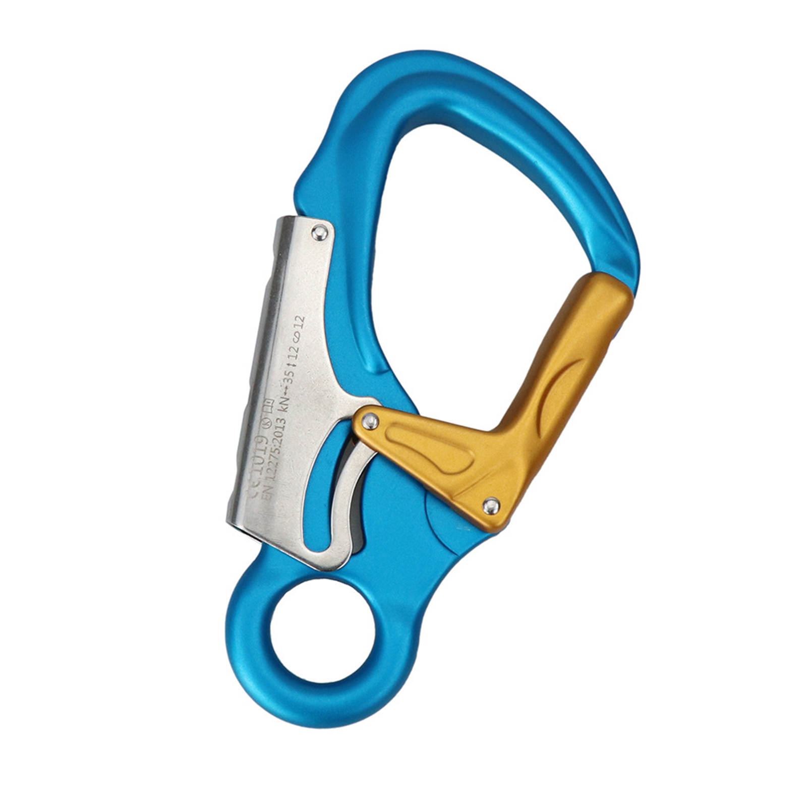 Móc Khóa Công Cụ Leo Núi Ngoài Trời 35KN Carabiner Hạng Nặng Với Hệ Thống Tác Động Kép