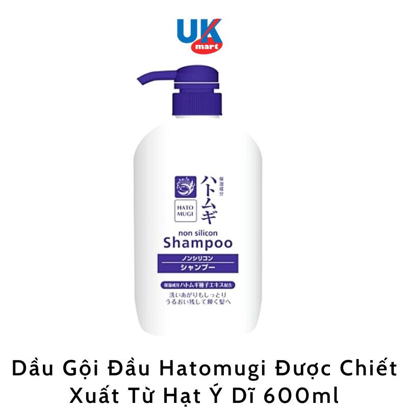 Dầu Gội Đầu Hatomugi Được Chiết Xuất Từ Hạt Ý Dĩ 600ml