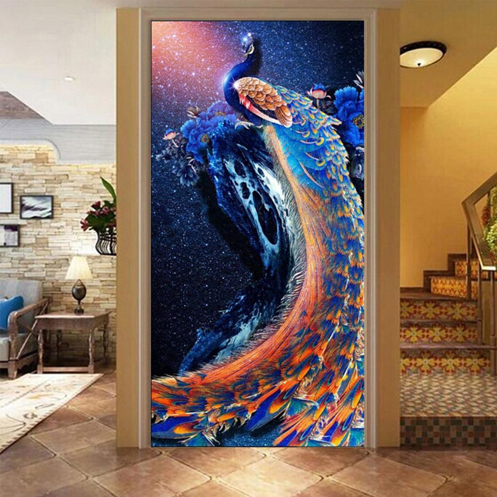 Drill Diamond Peacock 5D Diamond DIY Painting Craft Kit Home Wall Hanging Decor Paintings