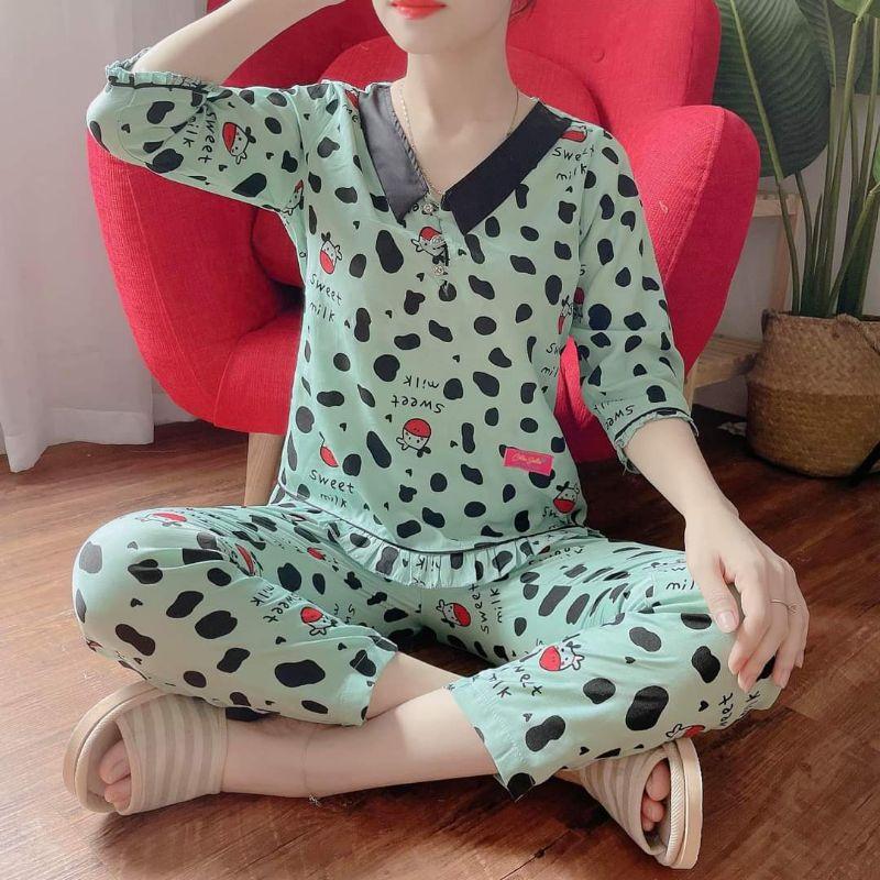 Set đồ bộ bò sữa cao cấp