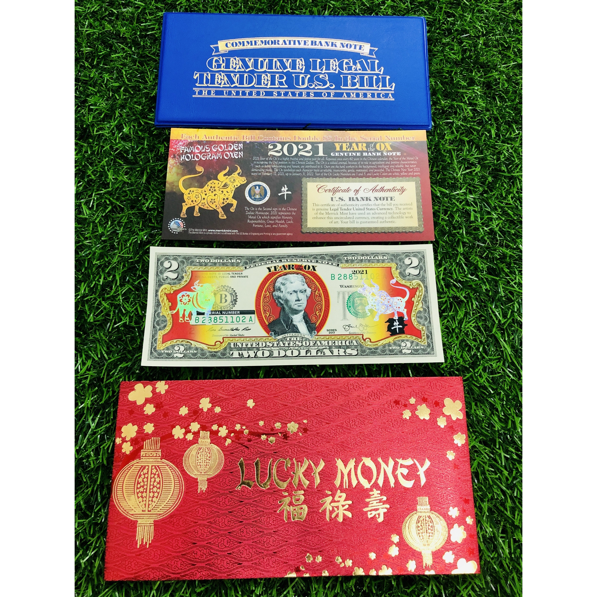 Tiền Li Xi May Mắn Tờ 2 Usd Hinh Con Trau 21 Mạ Vang Mỹ Tiền Hoa Mai đồng Xu Tiền Cổ Nha Sản Xuất Oem Dienmayhc Com