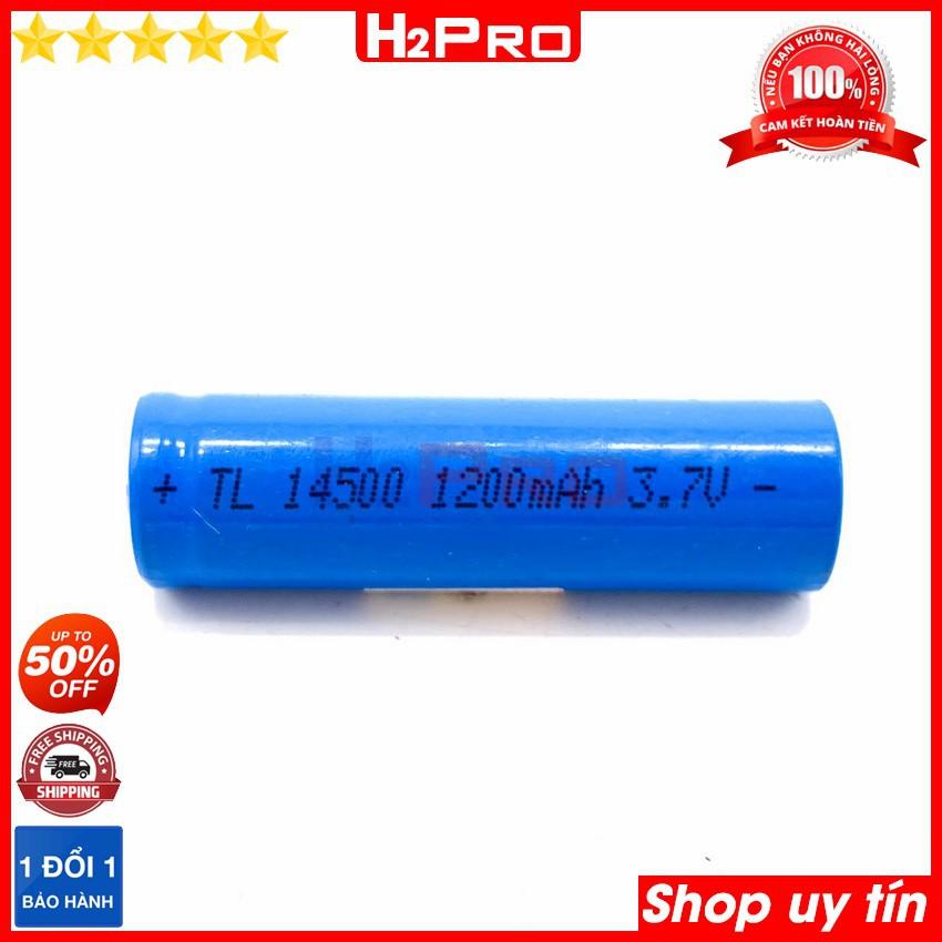 Pin sạc 14500 H2Pro 3.7V 1200mah cao cấp , pin sạc 14500 xịn-an toàn khi sử dụng