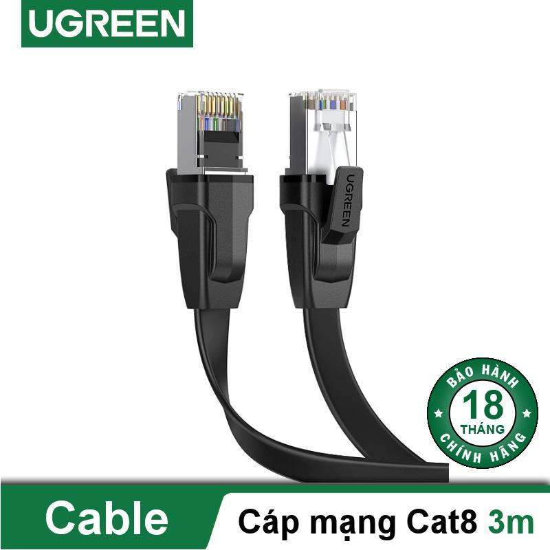 Cáp mạng RJ45 Cat8 hỗ trợ truyền dữ liệu 40Gbps dài 0.5-5m UGREEN NW134 - Hàng chính hãng