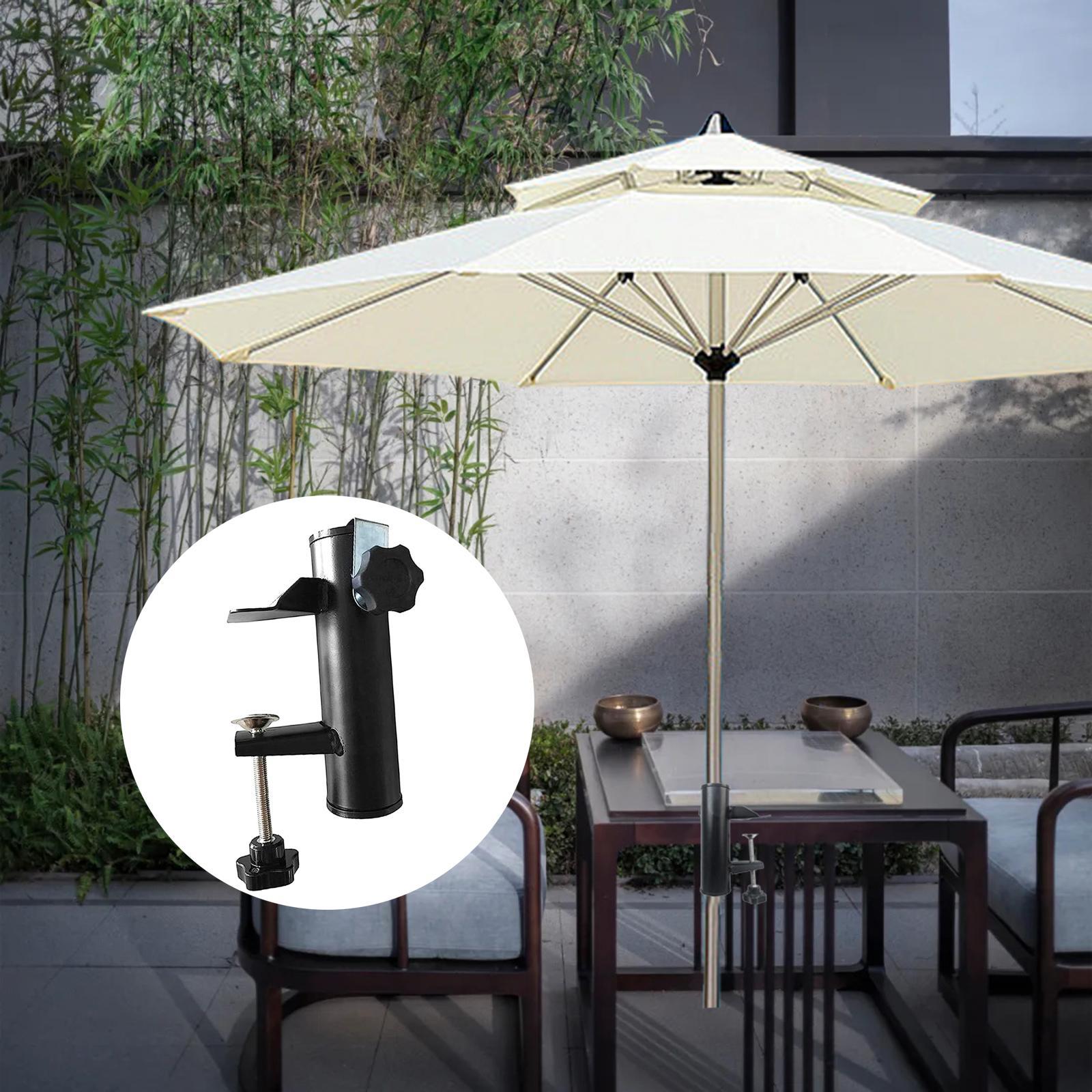 Deck Mount Umbrella Stand Parasol Holder Multipurpose Heavy Duty Fishing Umbrella Mount Clamp Umbrella Holder for Deck for Lawn Boats Patio