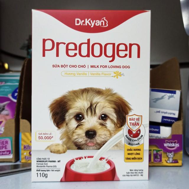 Sữa cho chó con - Sữa bột cao cấp Dr.Kyan Predogen hộp giấy 110g