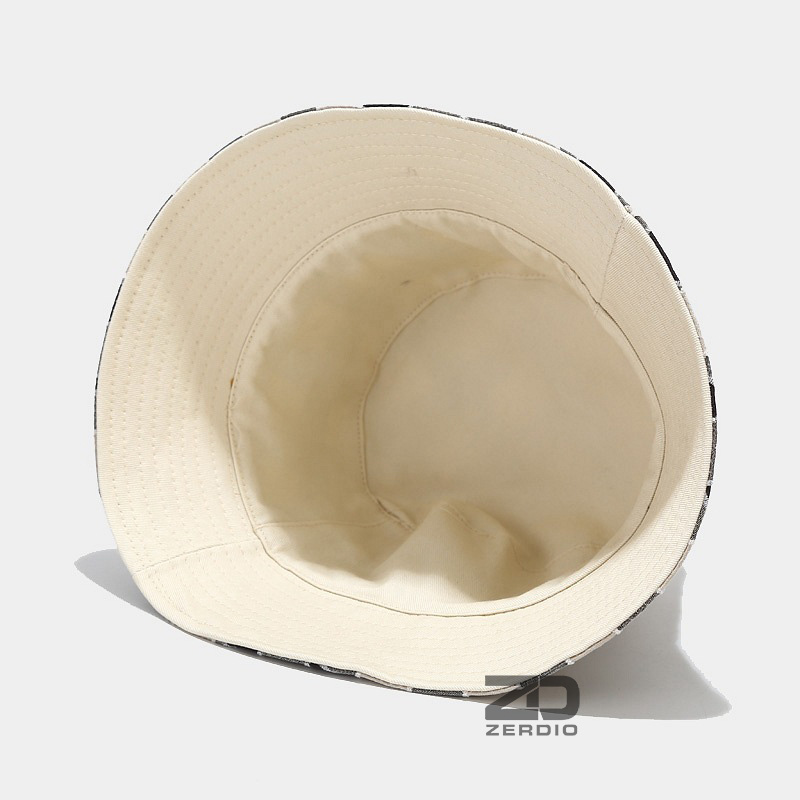 Nón vành tròn, Mũ bucket Caro 2 mặt BK68 vải cotton cao cấp cho nam và nữ