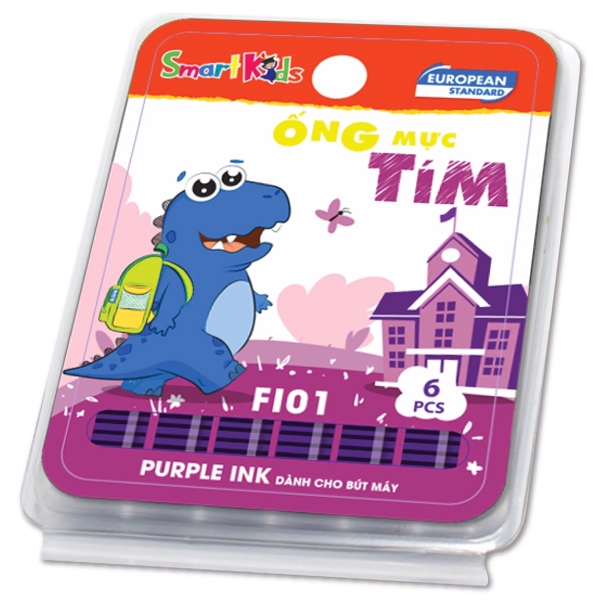 Vỉ 6 Ống Mực Tím Smart Kids FI01