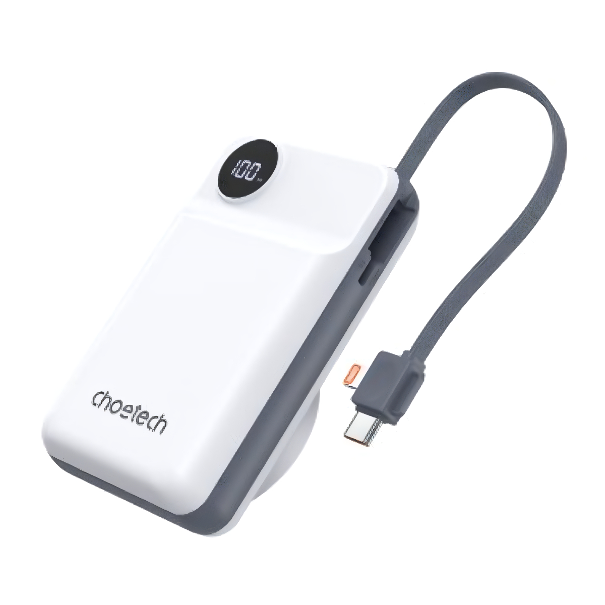 Pin dự phòng Magnetic 3in1 công suất 22.5W Choetech B696 dung lượng 20000mAh tích hợp cáp iP và Type C (Hàng chính hãng)