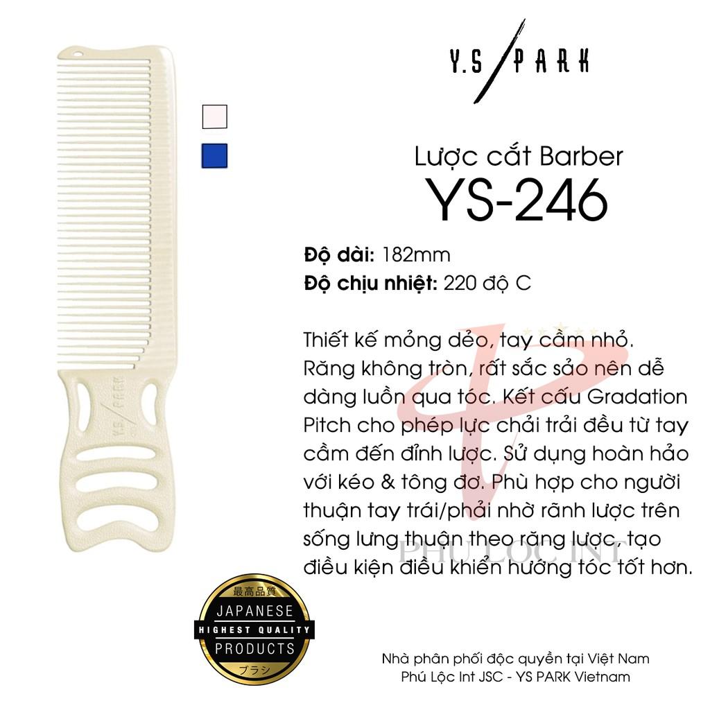 Lược cắt tóc kê tông YS PARK YS-246 Lược barber cứng chịu nhiệt và hóa chất made in Japan