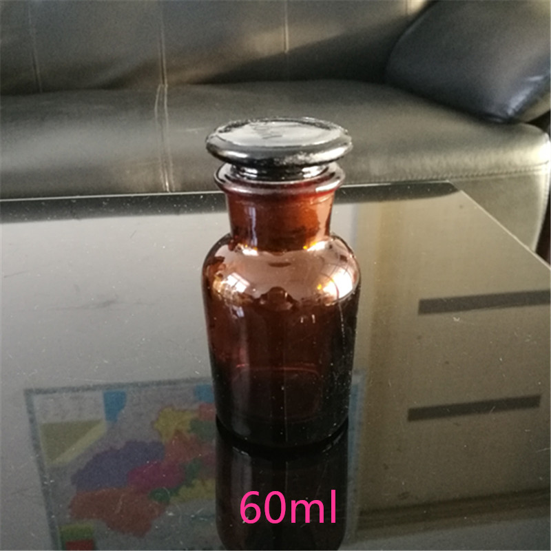 Chai thủy tinh nâu nút mài miệng rộng 60ml/125ml/250ml/500ml/1000ml - ONELAB