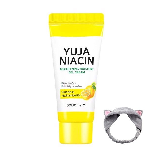 Kem Some By Mi Yuja Niacin Brightening Moisture Gel Cream MINI SIZE 30ml + Tặng kèm 1 băng đô tai mèo