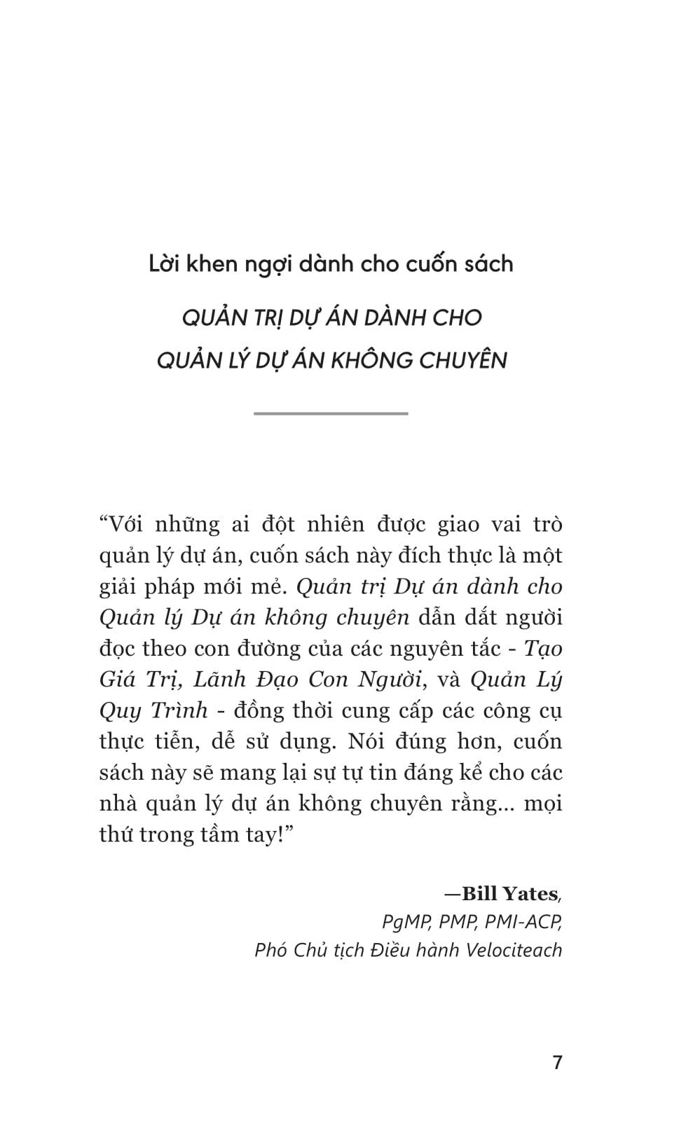 Sách - Quản Trị Dự Án dành cho Quản Lý Dự Án Không Chuyên - Project Management for the Unofficial Project Manager
