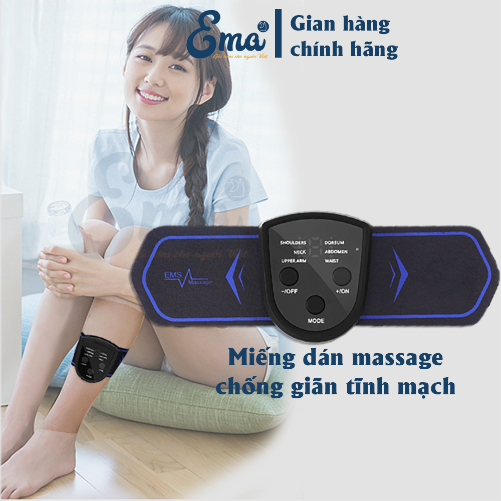 Miếng dán massage điện xung trị liệu đau cổ - vai - gáy - Giảm đau nhanh, kích thích thần kinh cơ