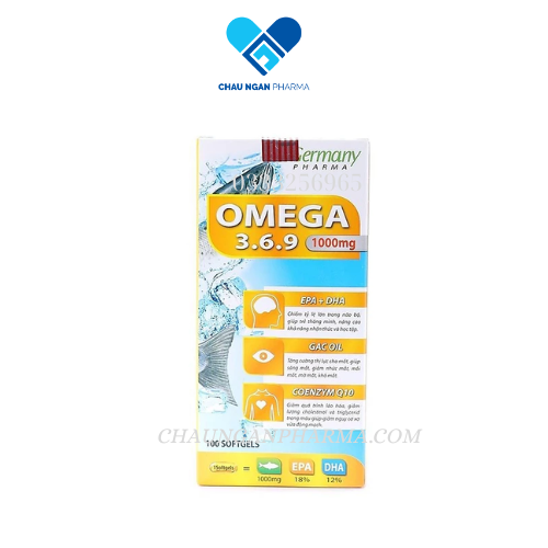 Viên dầu cá Omega 3 6 9 Bổ não, sáng mắt, khỏe mạnh tim mạch - 100 viên
