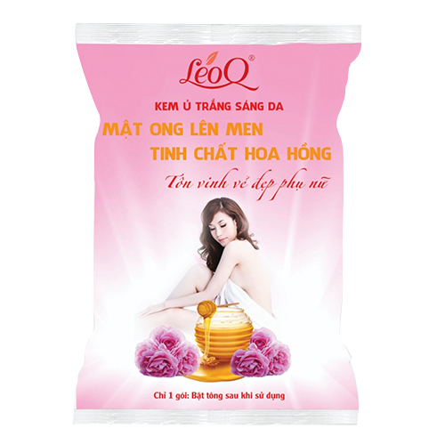 Kem ủ trắng da mật ong lên men tinh chất hoa hồng 110g LeoQ