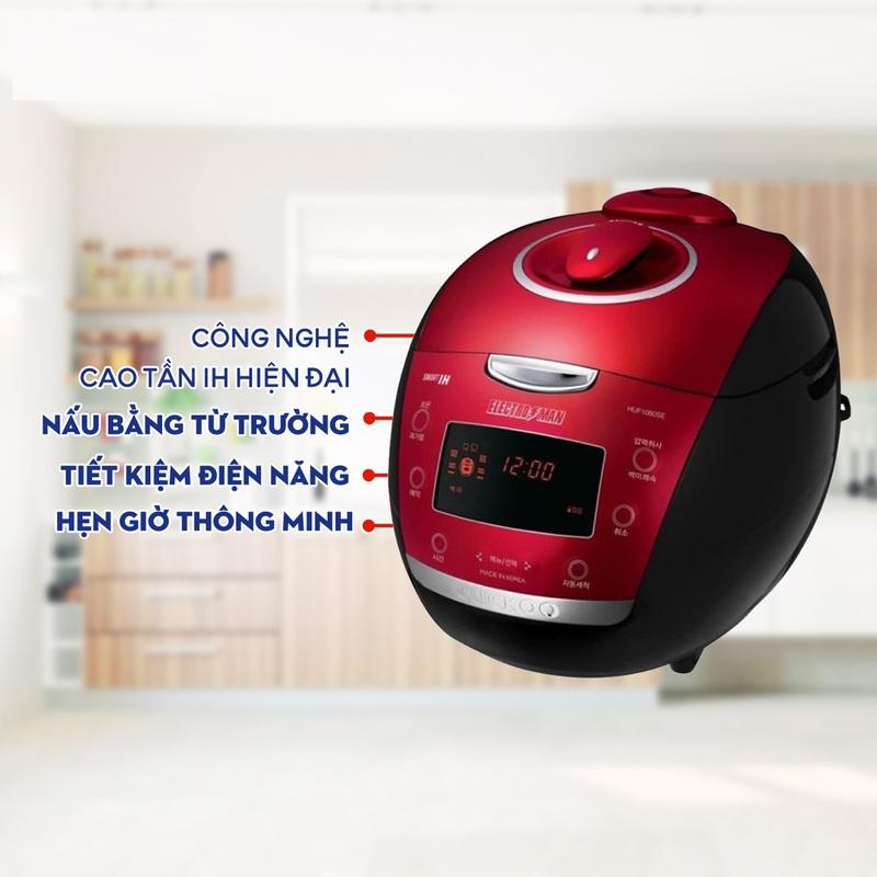 Nồi Cơm Điện Tử Cuckoo CRP-N0680SR, Nồi Cơm Điện 1.08L, Lòng Nồi Chống Dính Cao Cấp, Nội Địa Hàn