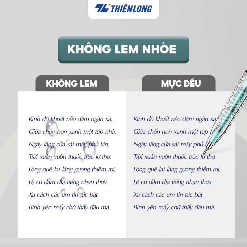 Hộp 20 Bút bi Thiên Long 027 Pro TL-105 ngòi 0.5mm - Thân bút màu pastel thời trang