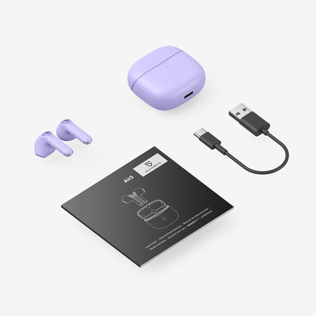 Tai nghe nhét tai SOUNDPEATS không dây bluetooth Sound PEATS Air3 QCC3040 AptX-Adaptive 5 giờ chơi game