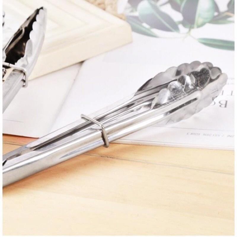 Dụng cụ kẹp gắp đồ ăn, gắp đá, gắp đồ nướng inox mẫu cánh hoa